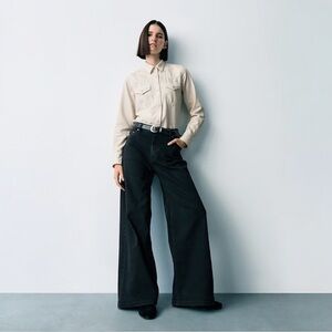 GAP High Rise Stride Wide-Leg Jeans NWT 27/4 Petite